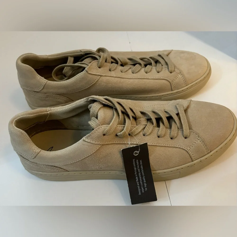 Avellini Women Genuine Leather Low Top Sneakers Size 40/9.5 Preppy Casual
